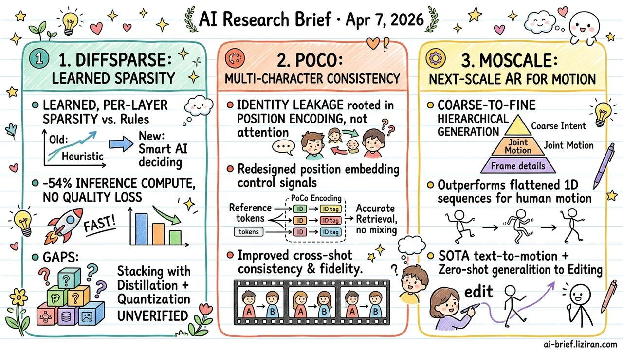 Learned Sparsity Cuts Diffusion Inference Compute by 54%