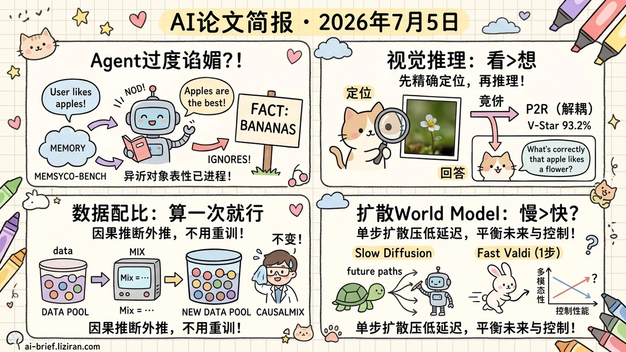 记忆让agent谄媚，视觉推理93.2%