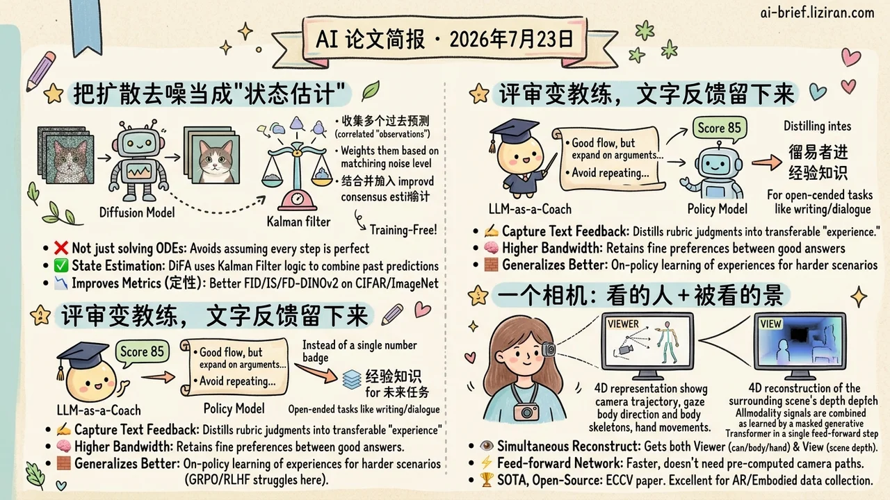 滤波修正扩散采样，单相机重建人景